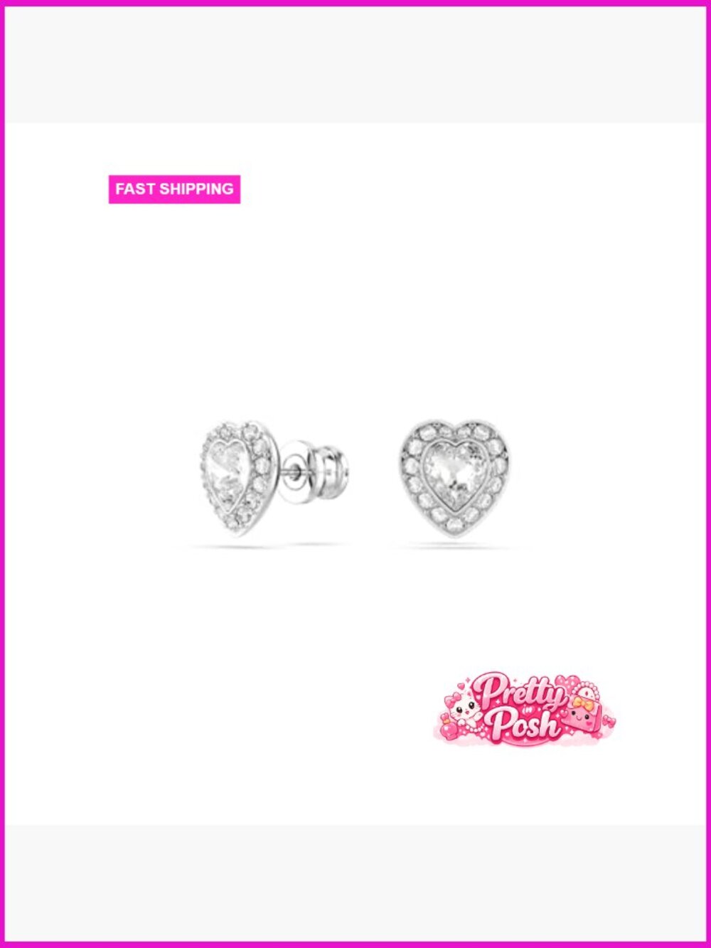 Swarovski Crystal & Pearl Jewelry Set - Necklace, Earrings & Bracelet - Rhodium - Picture 6 of 7